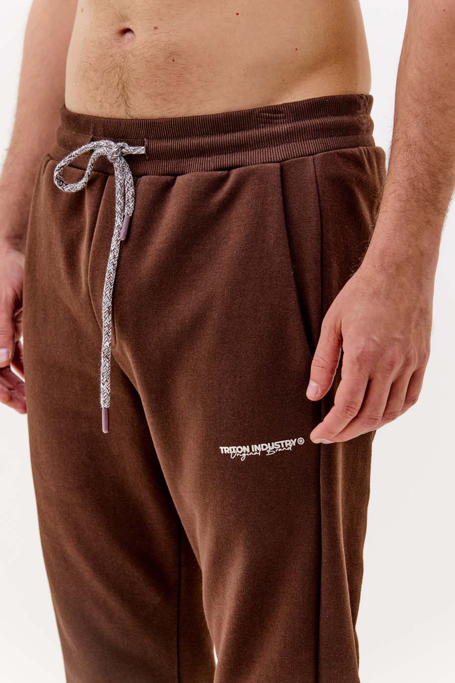 CALÇA MOLETOM M MARROM NOBUCK