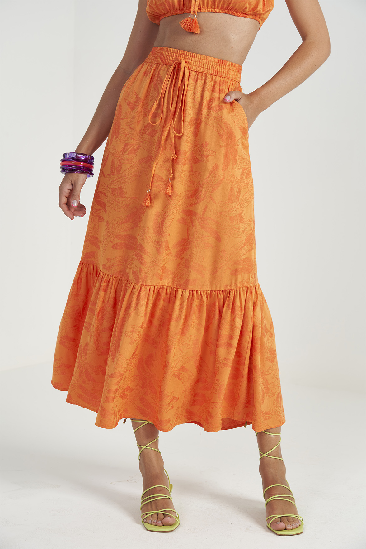 SAIA JACQUARD G LARANJA