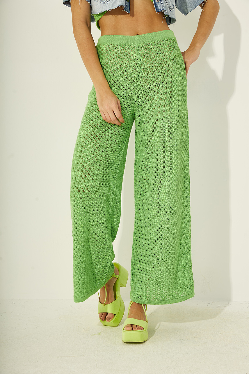 CALÇA TRICÔ M VERDE IGUANA