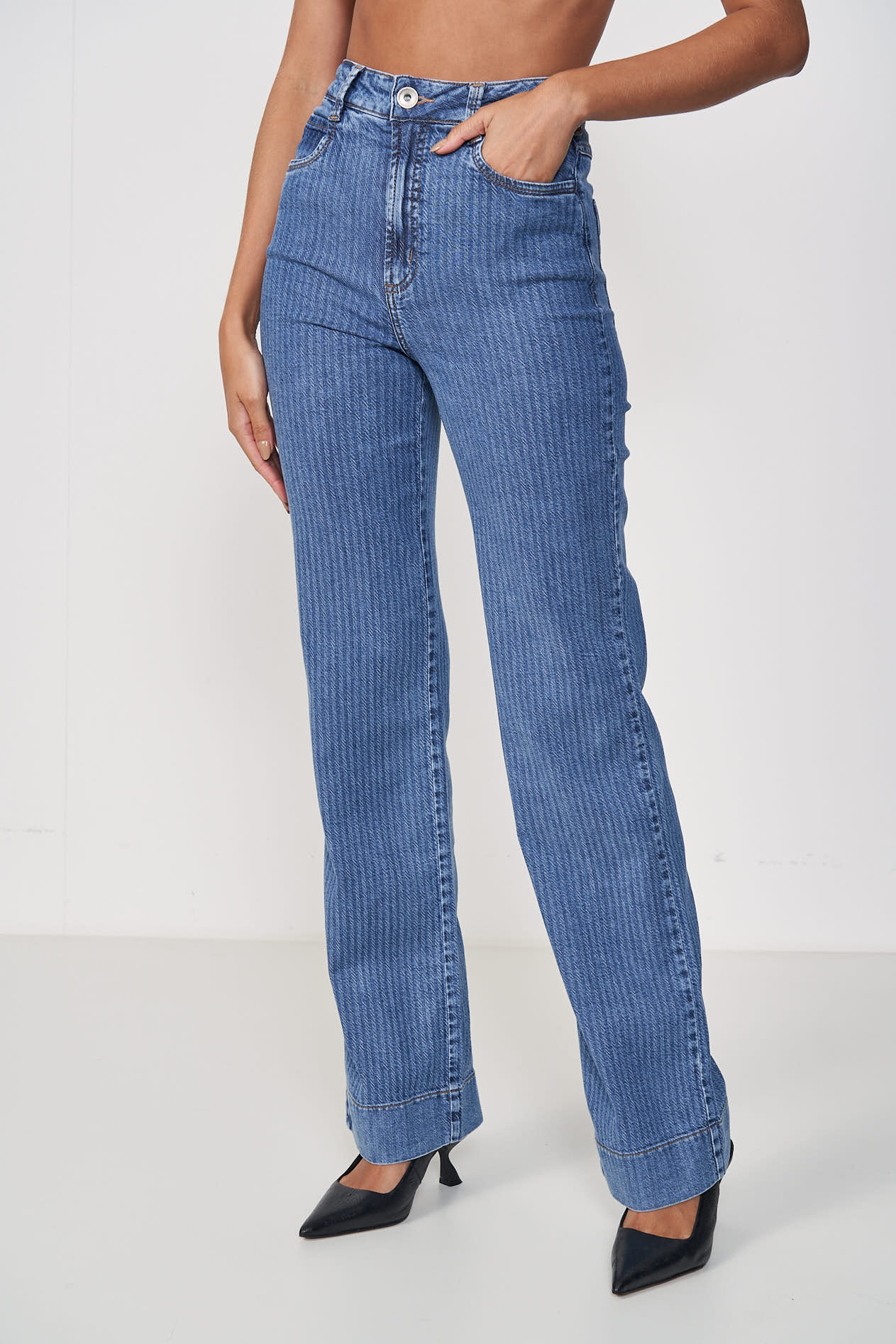CALÇA JEANS JULIETTE STRETCH 46 INDIGO