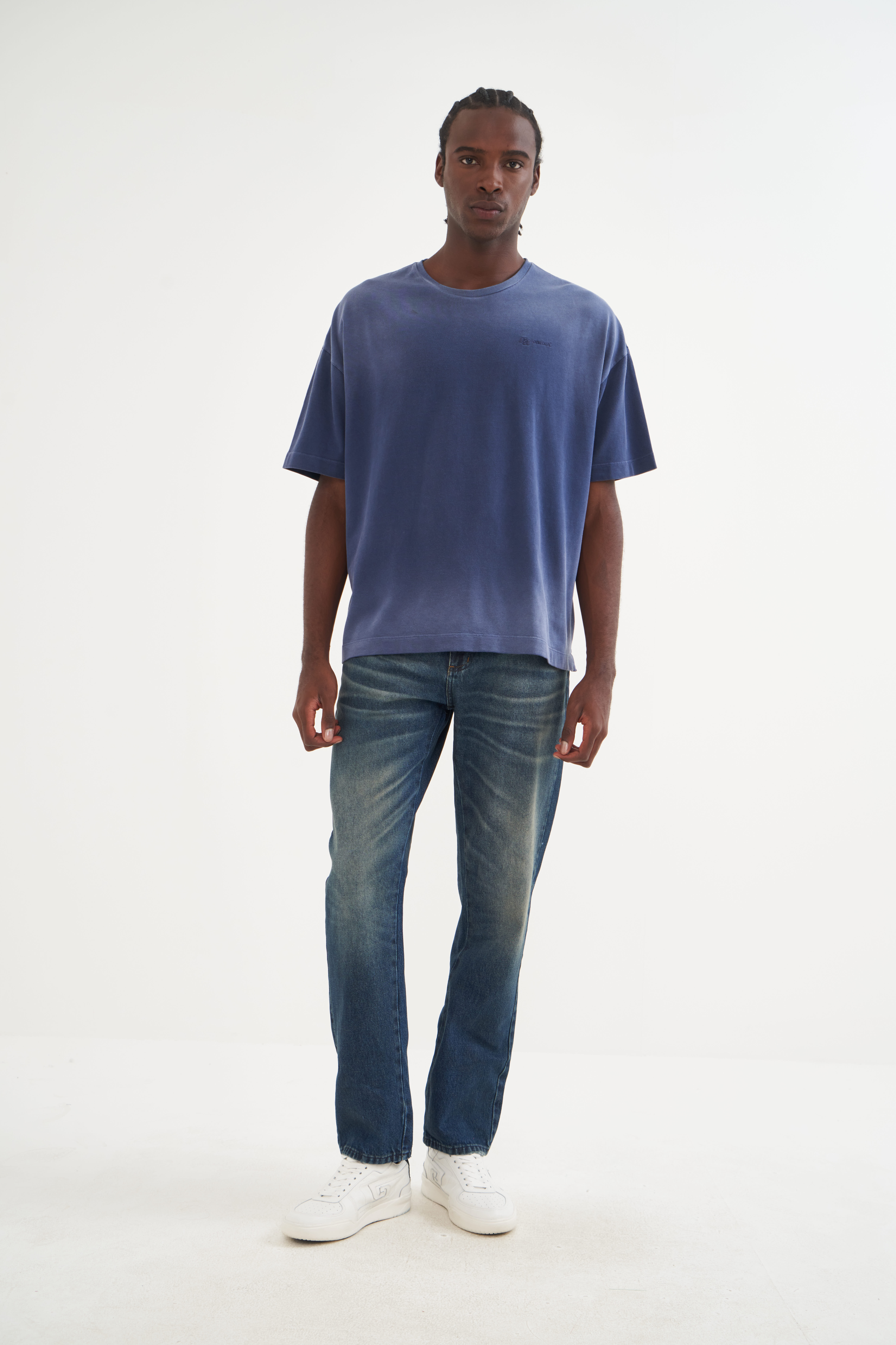 CALÇA JEANS RETA 48 INDIGO
