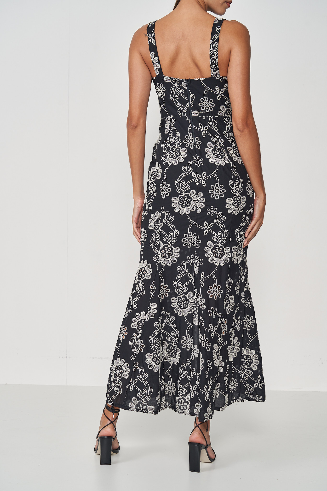 VESTIDO LAISE 38 PRETO/OFF