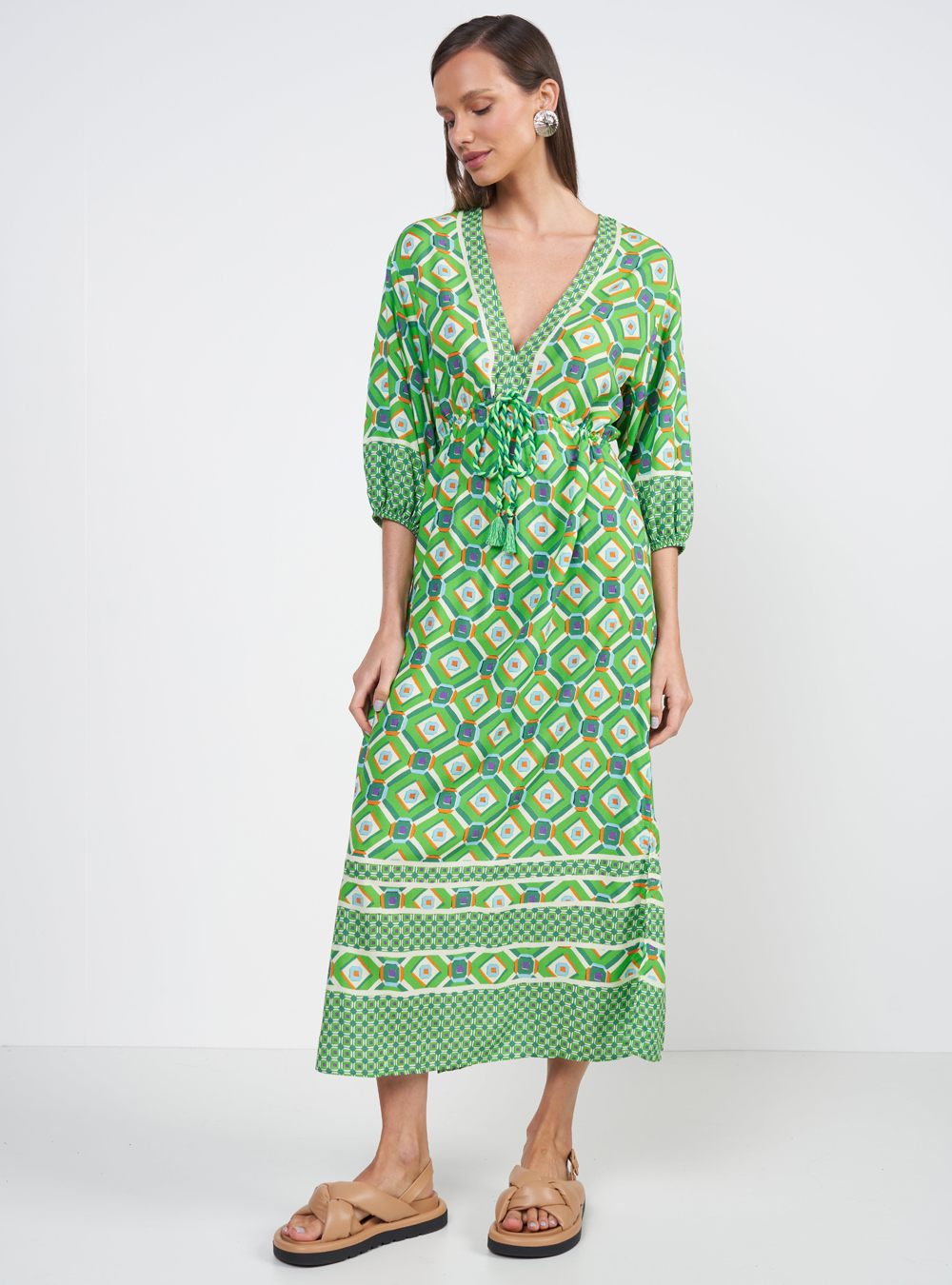 VESTIDO ESTAMPADO G AZULEJOS II