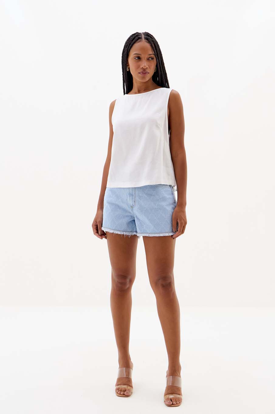 BLUSA LINHO G OFF SHELL