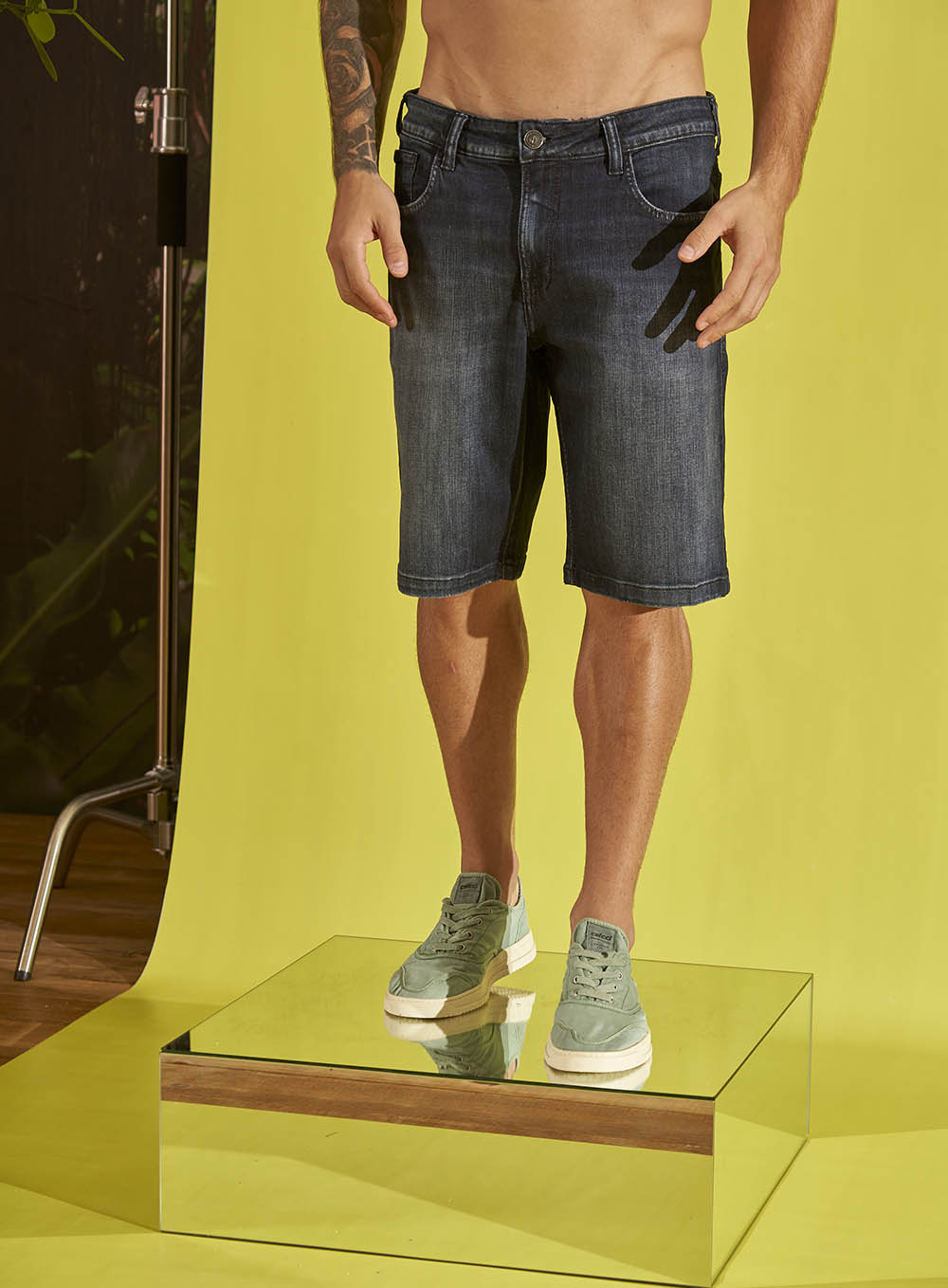BERMUDA JEANS NOAH 36 INDIGO
