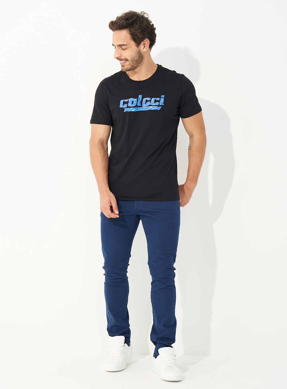 CALÇA SARJA FELIPE SKINNY 46 BEGE BEAR
