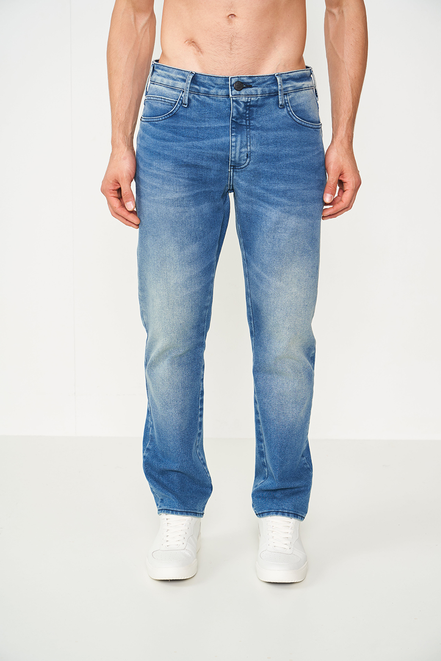 CALÇA JEANS RETA 46 INDIGO