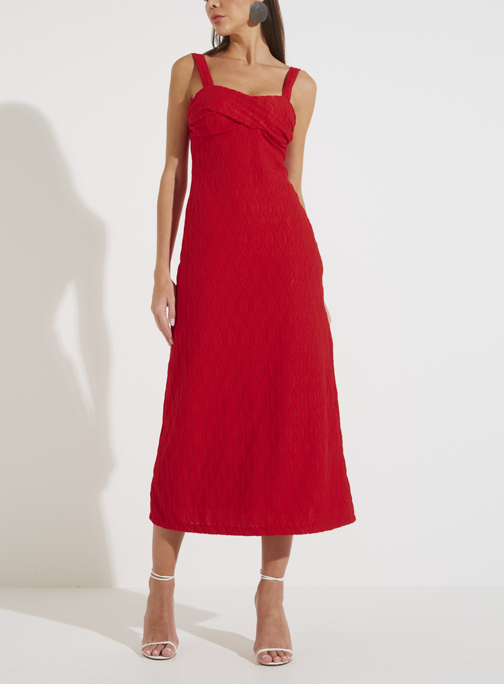 VESTIDO FORUM G VERMELHO SPARKLY