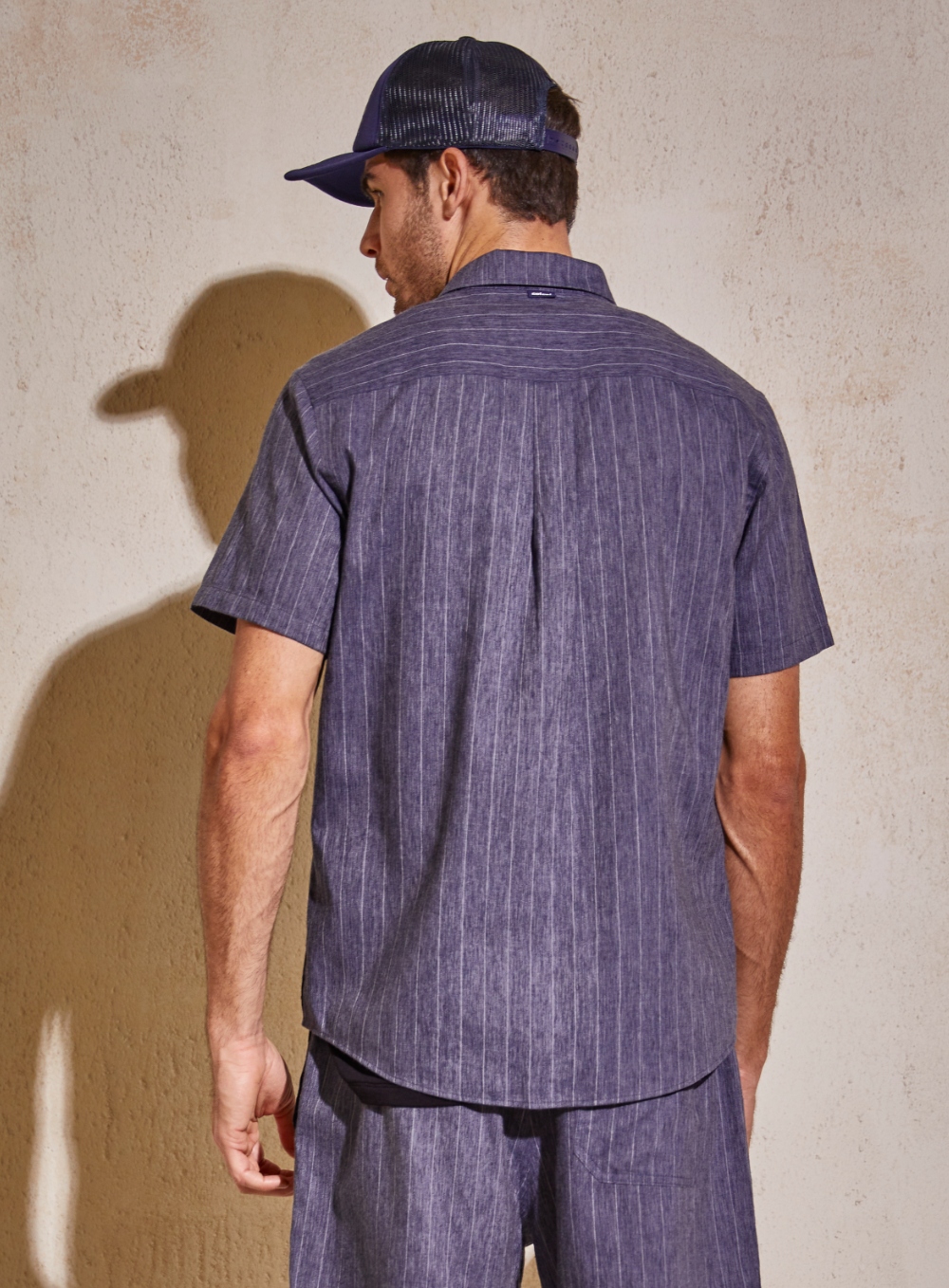 CAMISA LISTRADA RELAX G AZUL