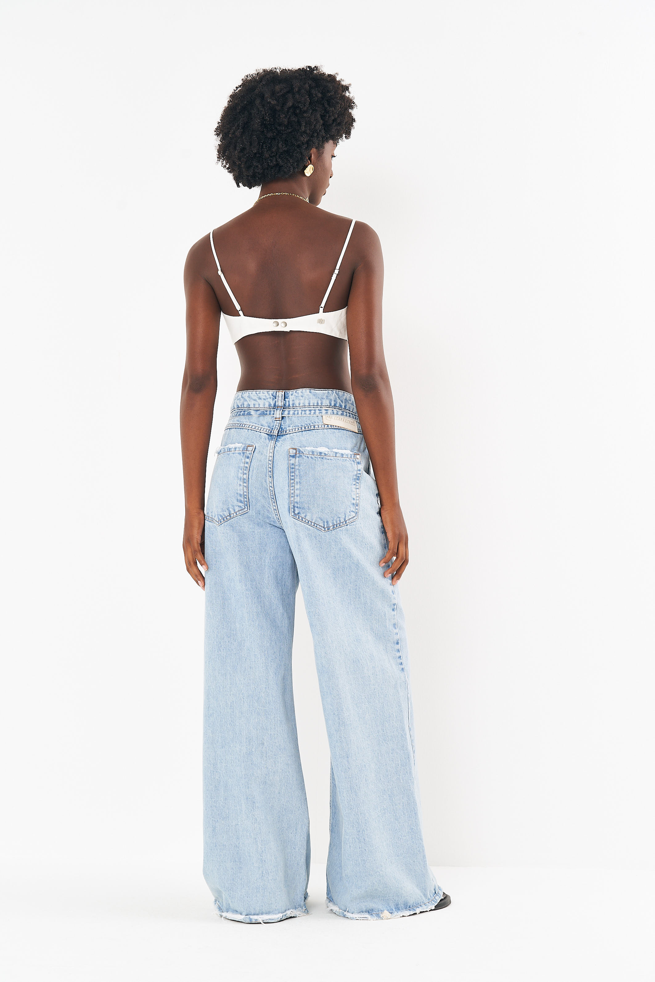 CALÇA JEANS BRUNA LOW 42 INDIGO