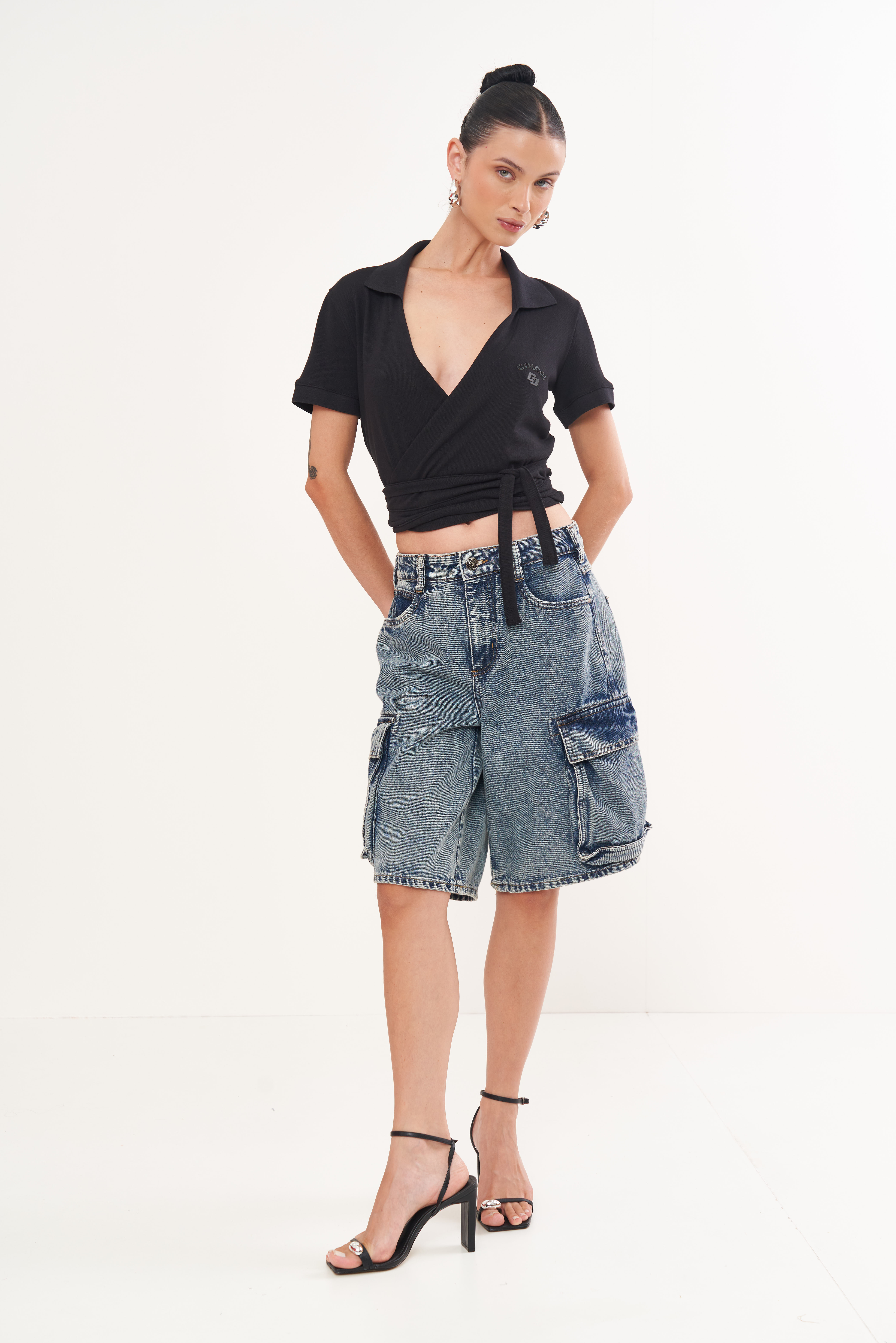 BERMUDA JEANS JADE 34 INDIGO