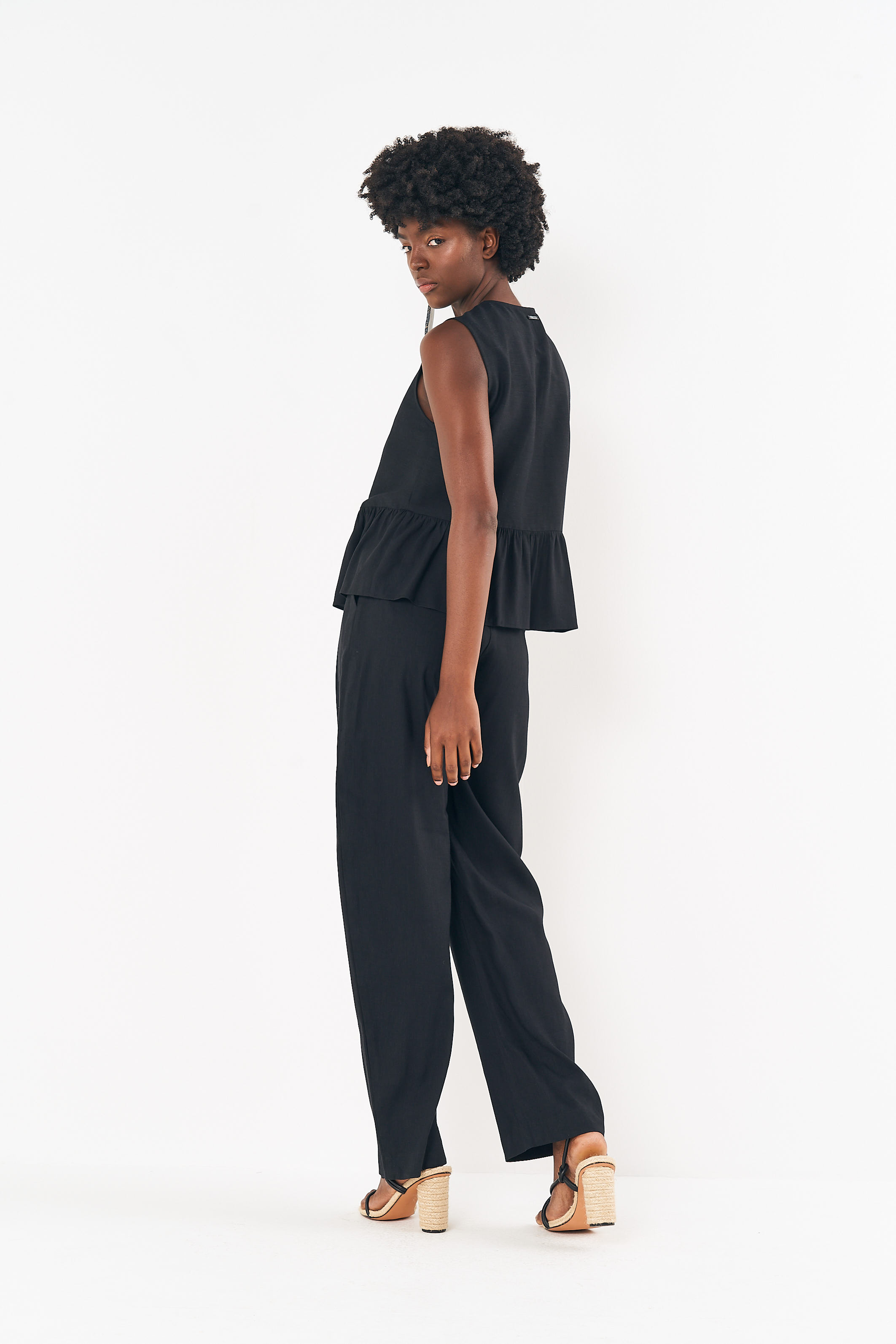 BLUSA LINHO M PRETO