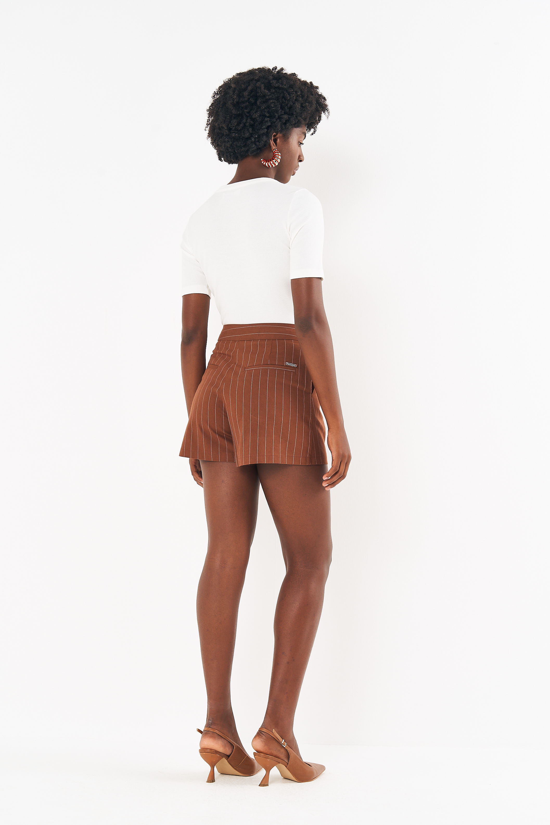 BLUSA COLCCI GG MARROM BEATEN BROWN