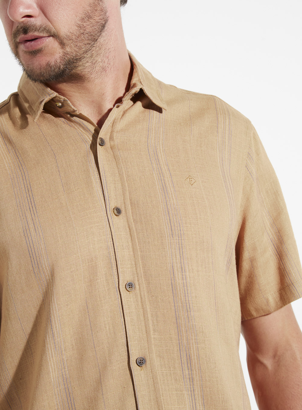 CAMISA LINHO LISTRADA RELAX M LISTRADA