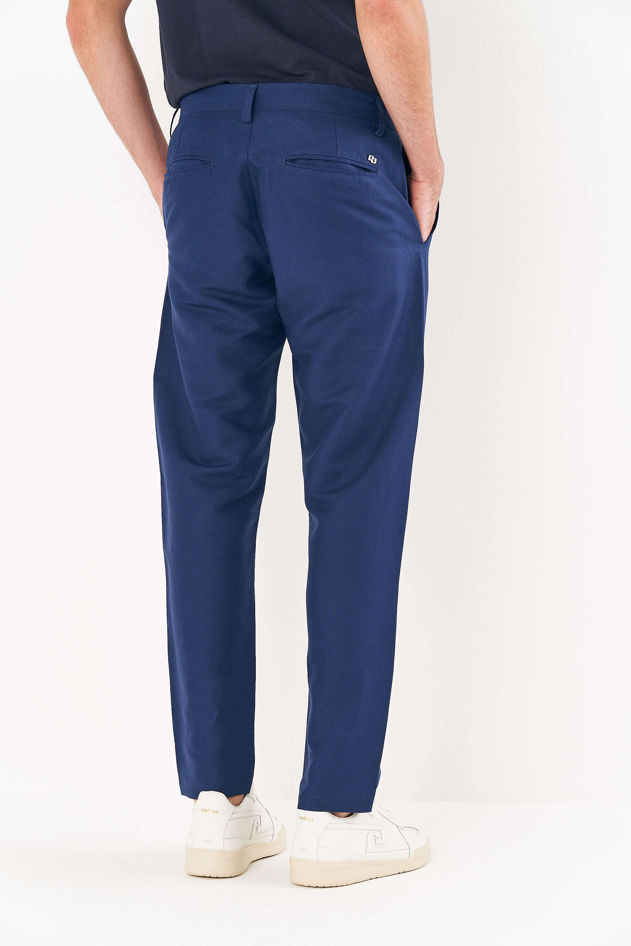 CALÇA LINHO 40 AZUL DARKNESS