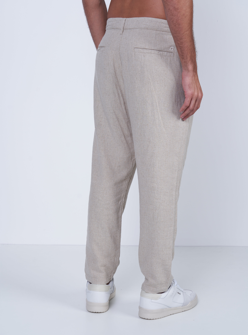 CALÇA LINHO 42 AZUL DARKNESS