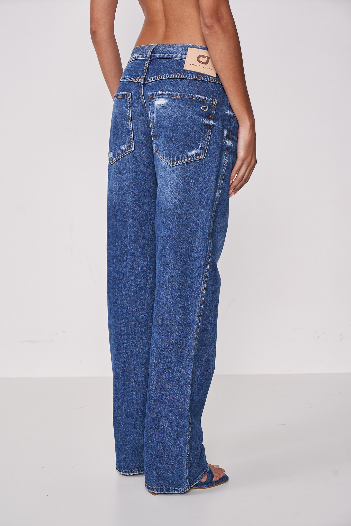 CALÇA JEANS LEONI LOW 40 INDIGO