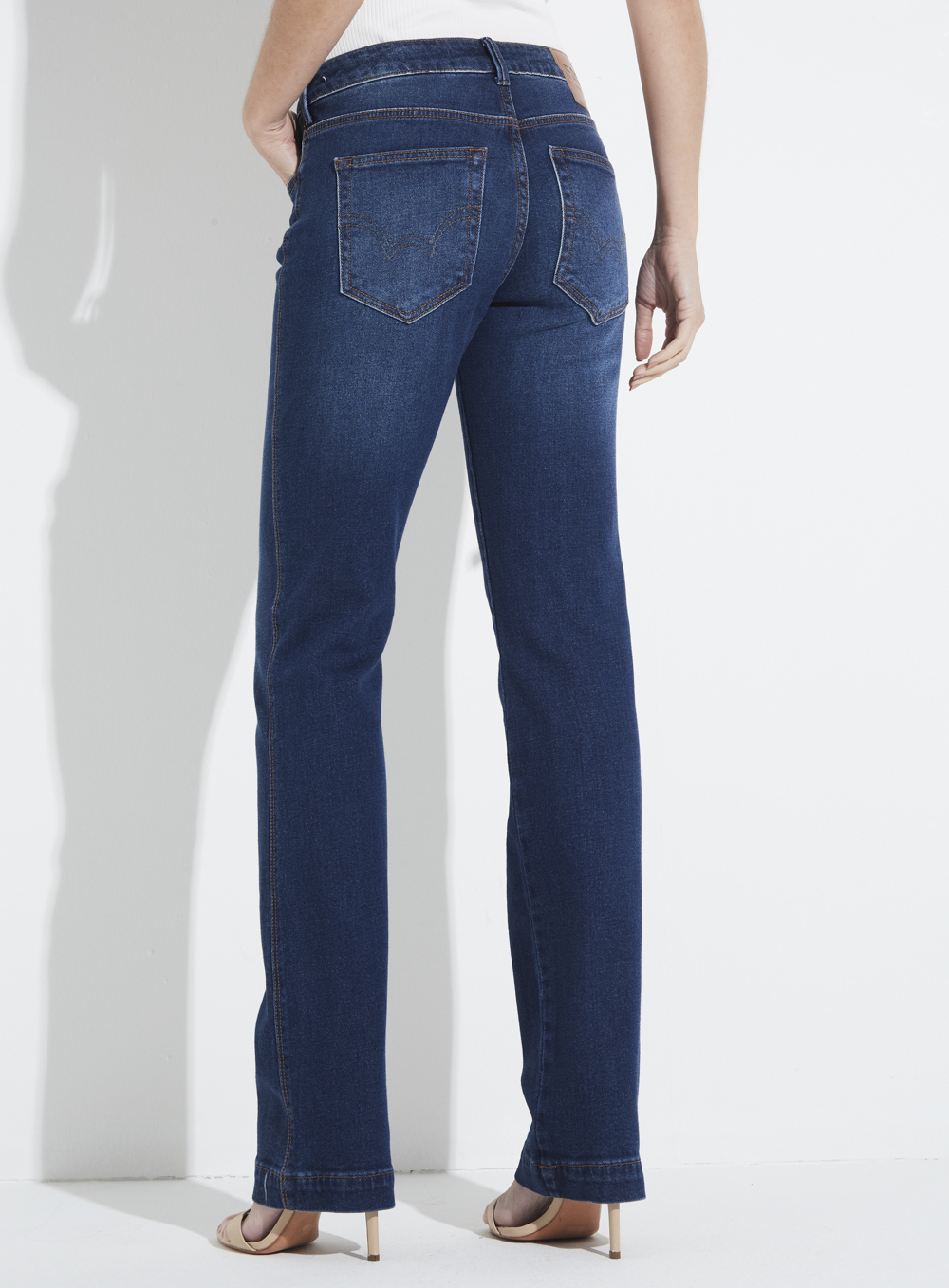 CALÇA JEANS MARISA SLIM 44 INDIGO