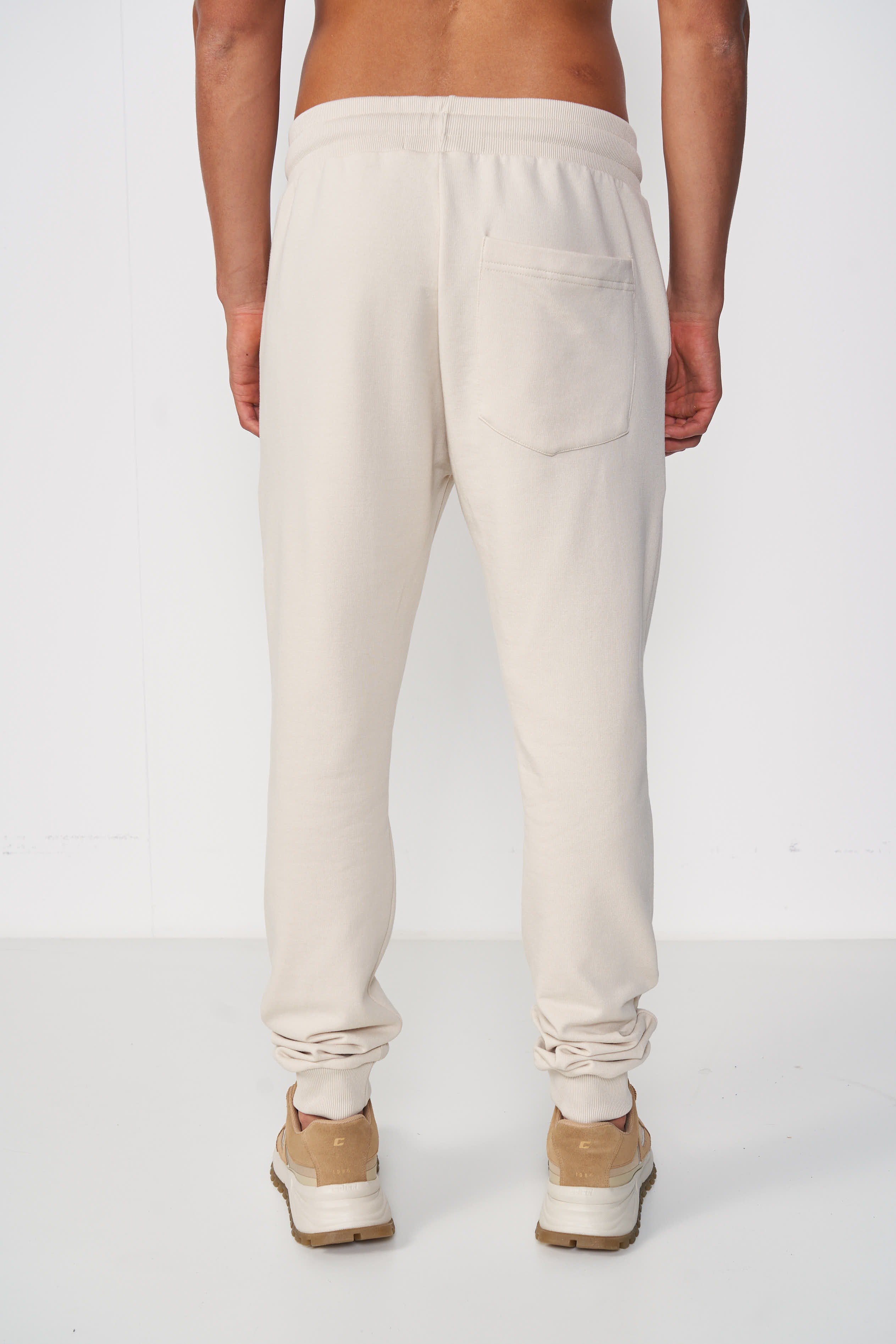 CALÇA MOLETOM G BEGE TAUPE