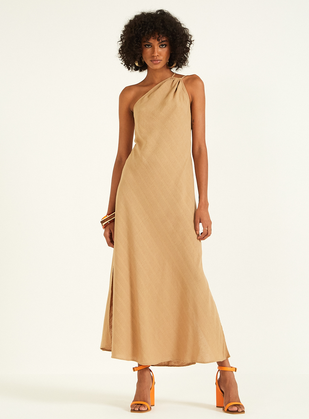 VESTIDO LINHO GG LISTRADO