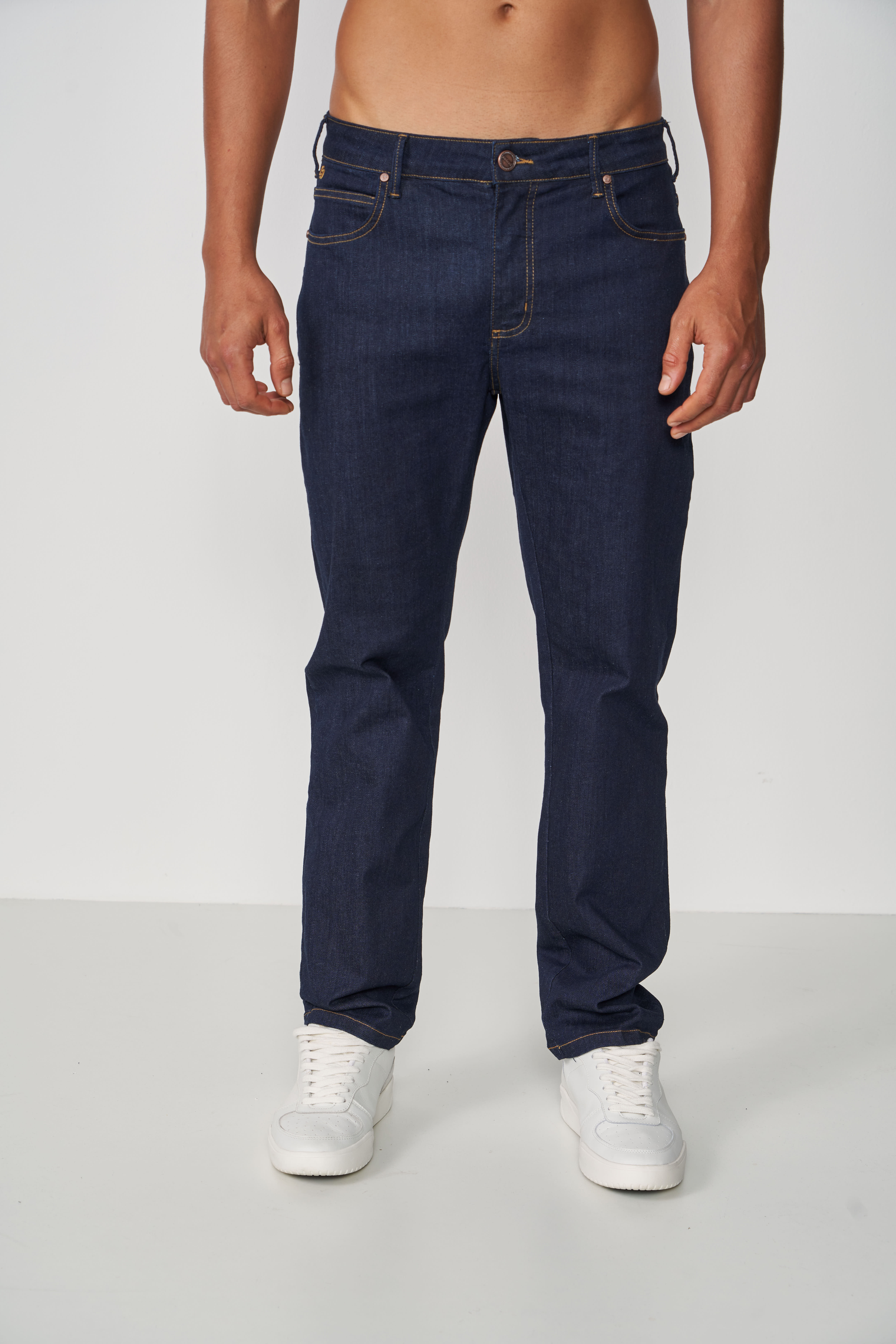 CALÇA JEANS RETA 46 INDIGO