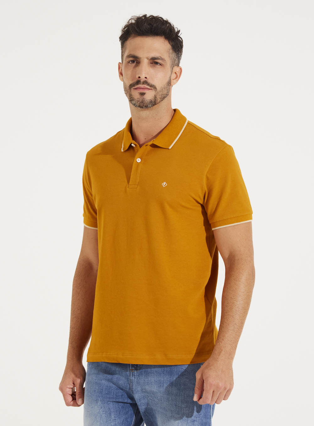 POLO FORUM M AMARELO PHISALYS