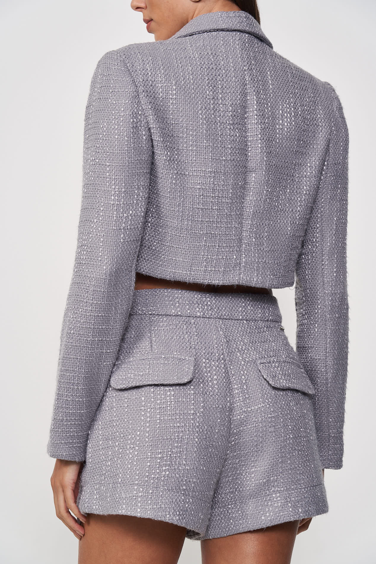 CASACO TWEED P CINZA ALITA