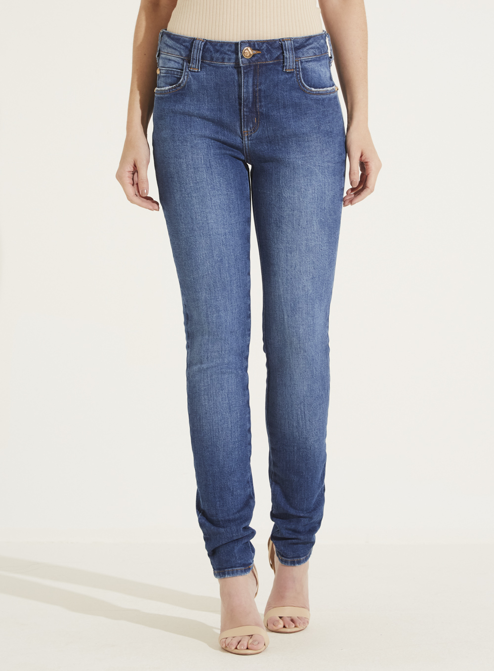 CALÇA JEANS MARISA SKINNY 38 INDIGO