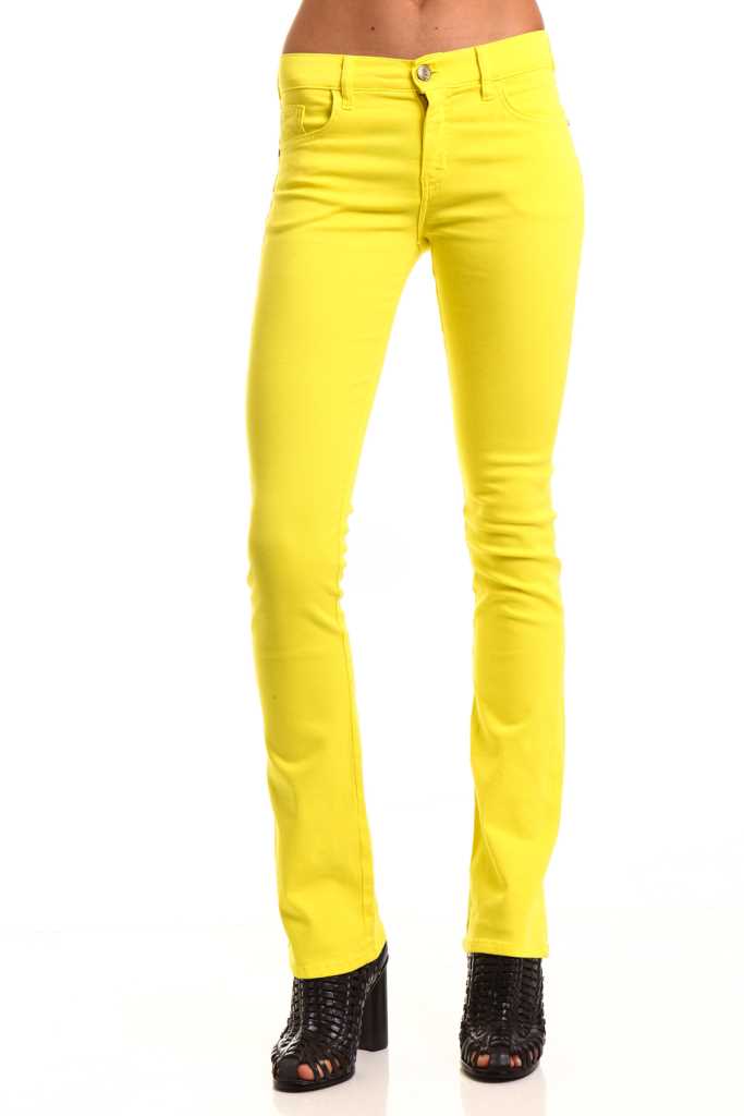 CALCA VERONICA SARJA TINT 34 AMARELO LUM