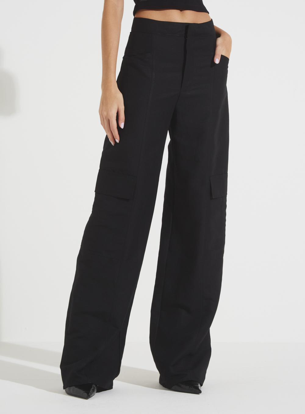 CALÇA LINHO 44 PRETO