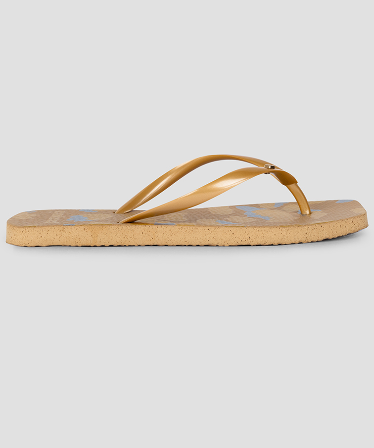 CHINELO FEM COLCCI ONÇA METAL 33-34 BEGE BIENTO