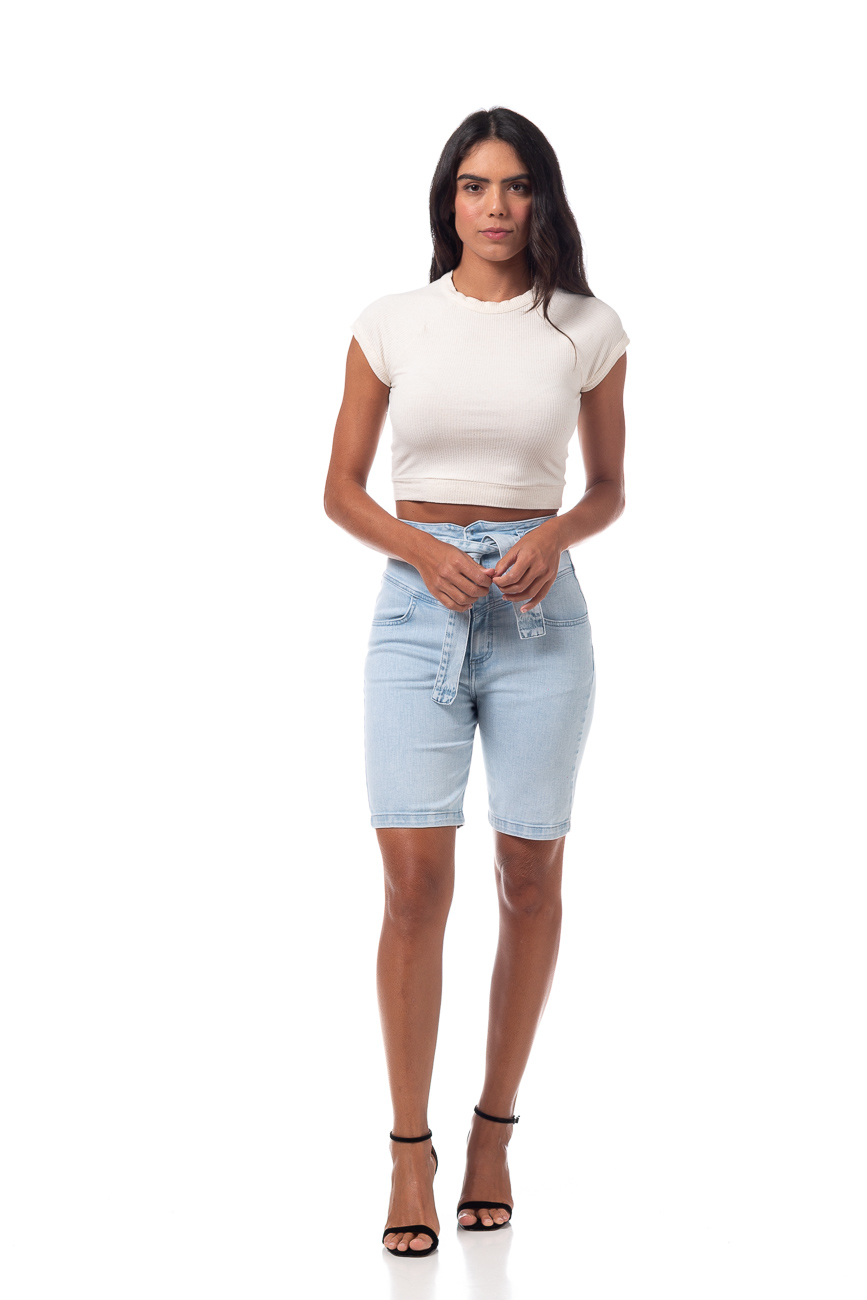 BERMUDA JEANS CAMILA 34 INDIGO