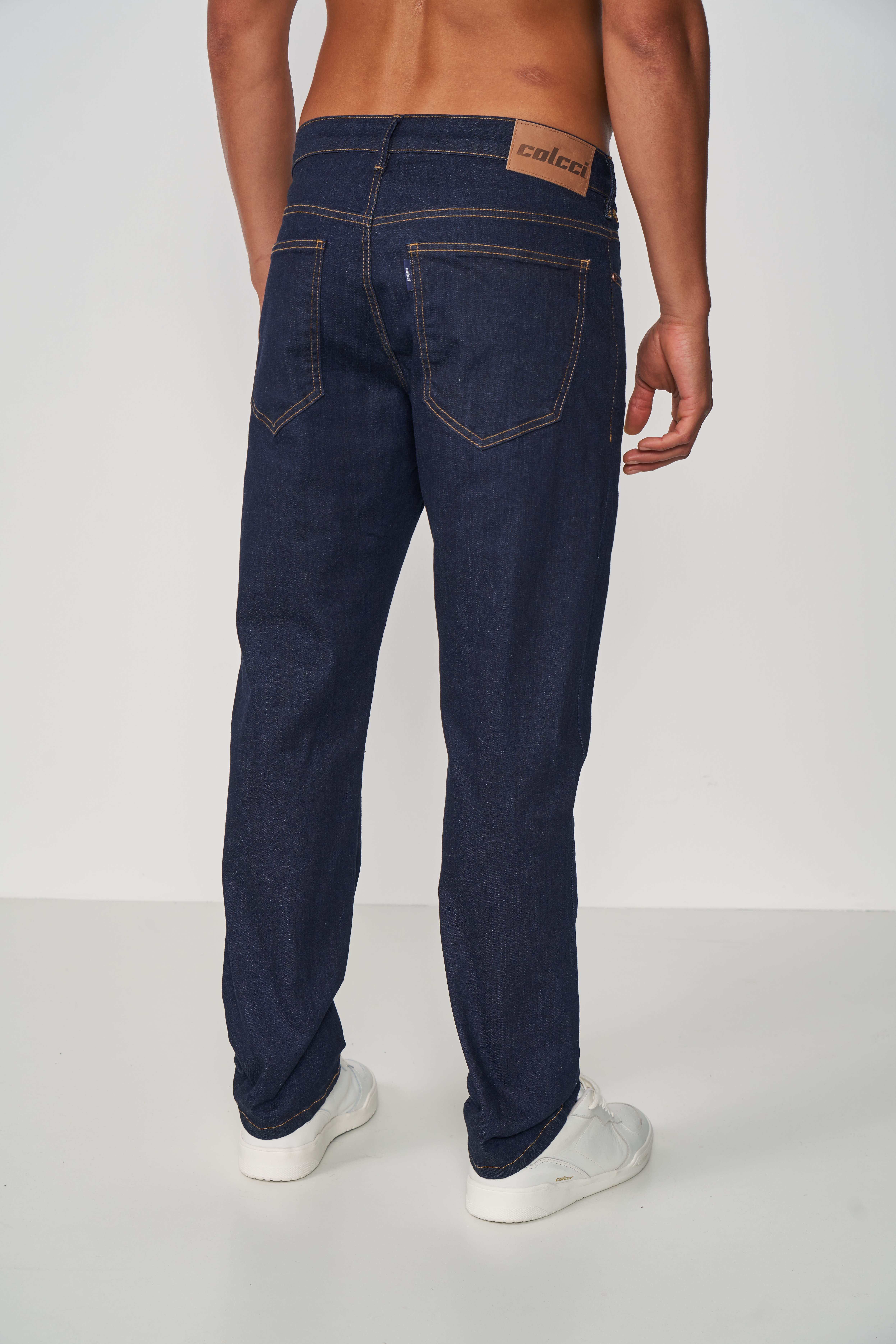 CALÇA JEANS RETA 46 INDIGO