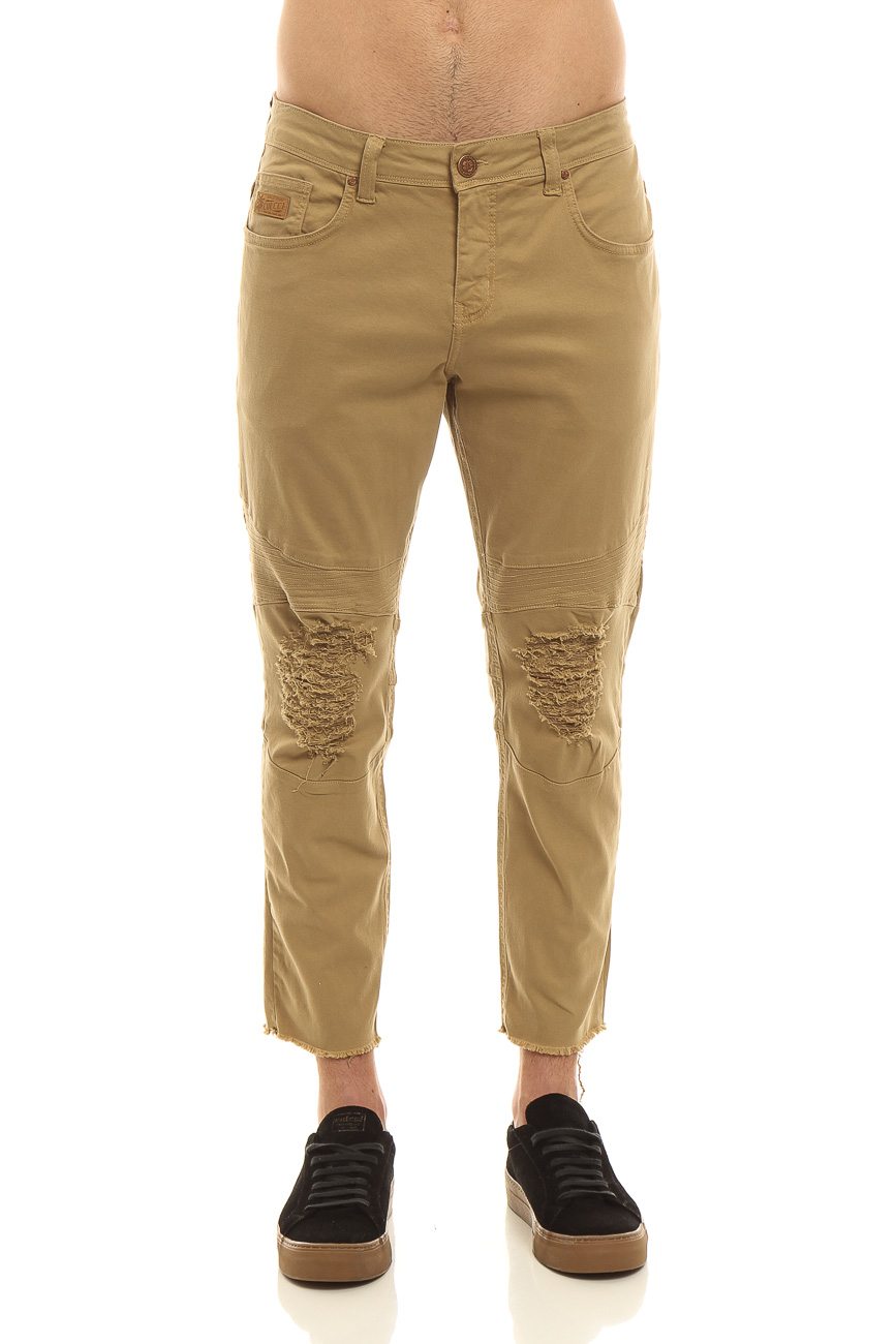 CALÇA SARJA JOHN CROPPED 44 VERDE MANJERICA