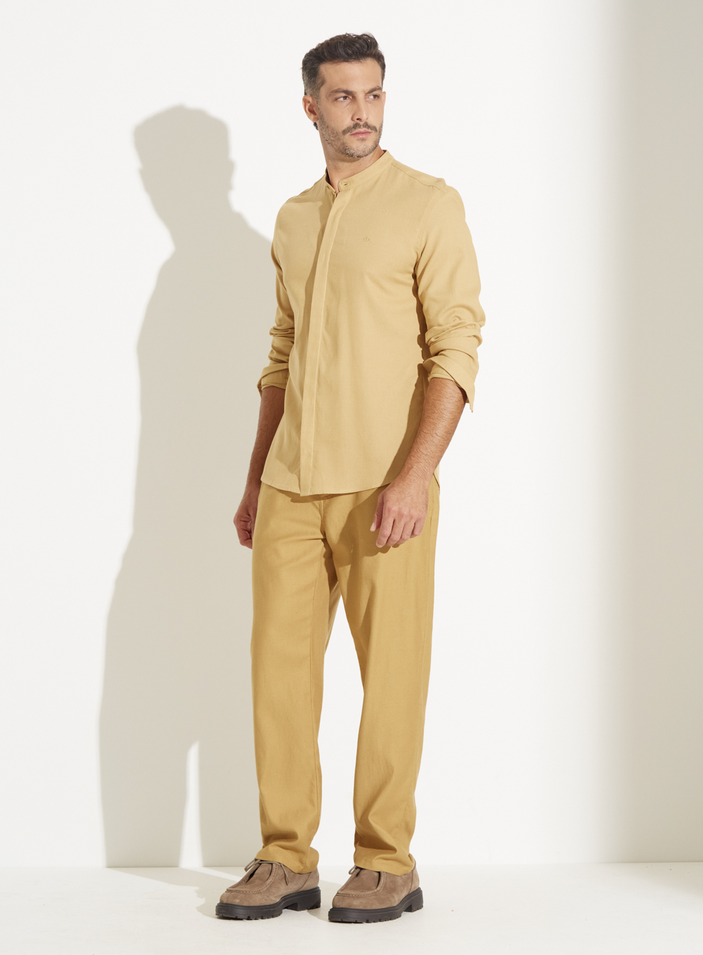 CAMISA LINHO ST BARTHS M BEGE SOYBEAN