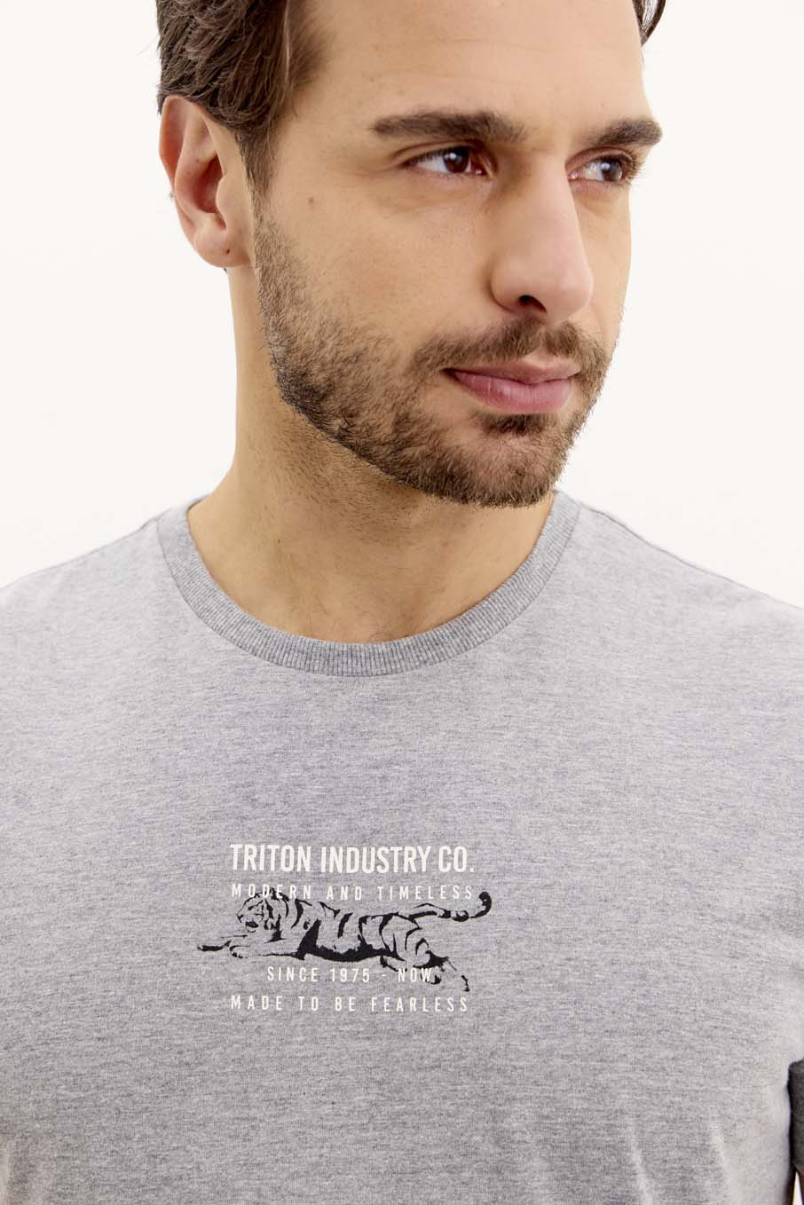 CAMISETA TRITON GG MESCLA GRAFITE