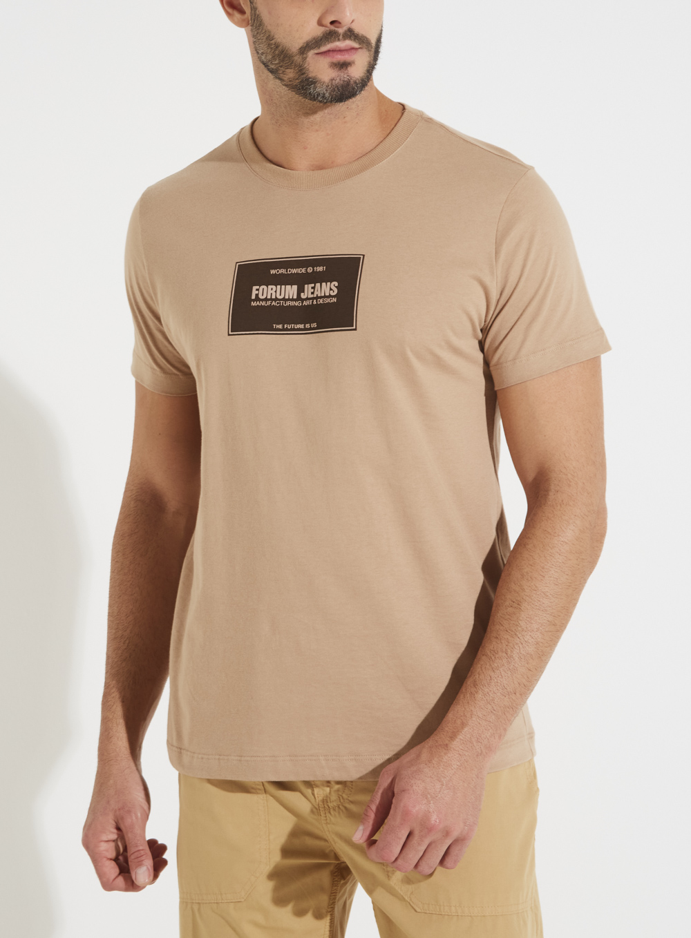 CAMISETA FORUM M BEGE RUTITO