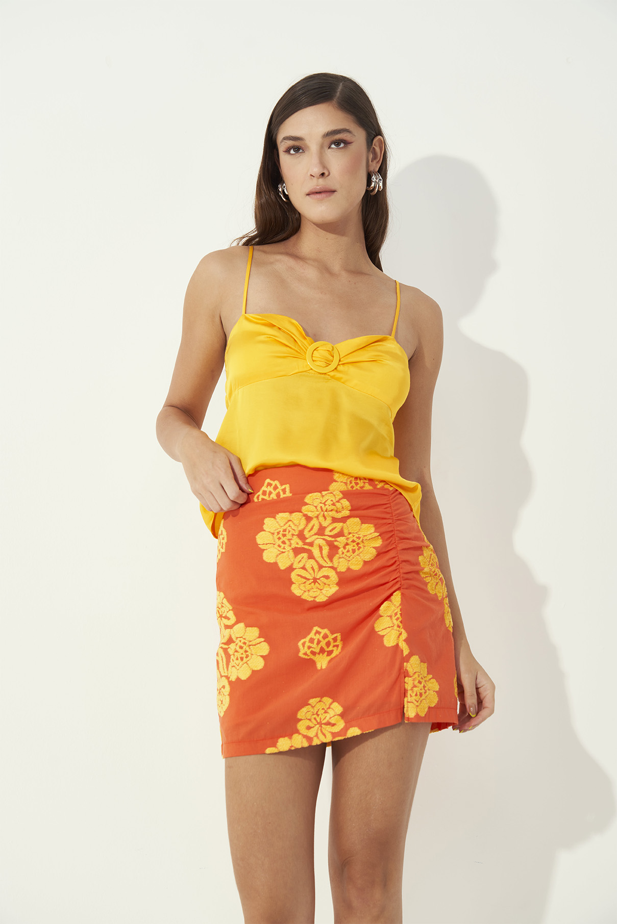 BLUSA ESTAMPADA PP AMARELO SOLARIO