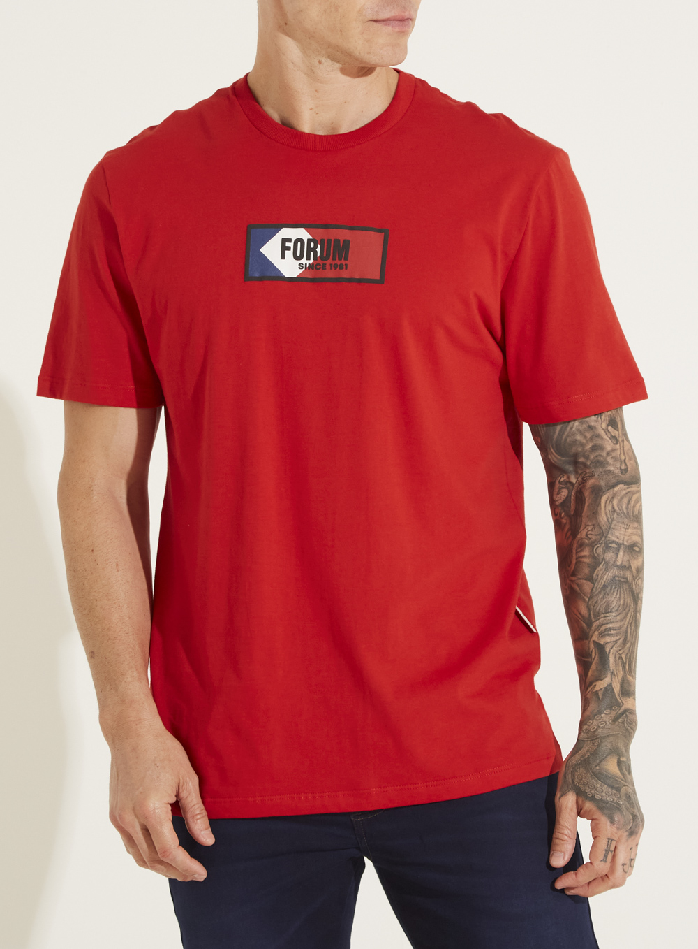 CAMISETA FORUM M VERMELHO SPARKLY