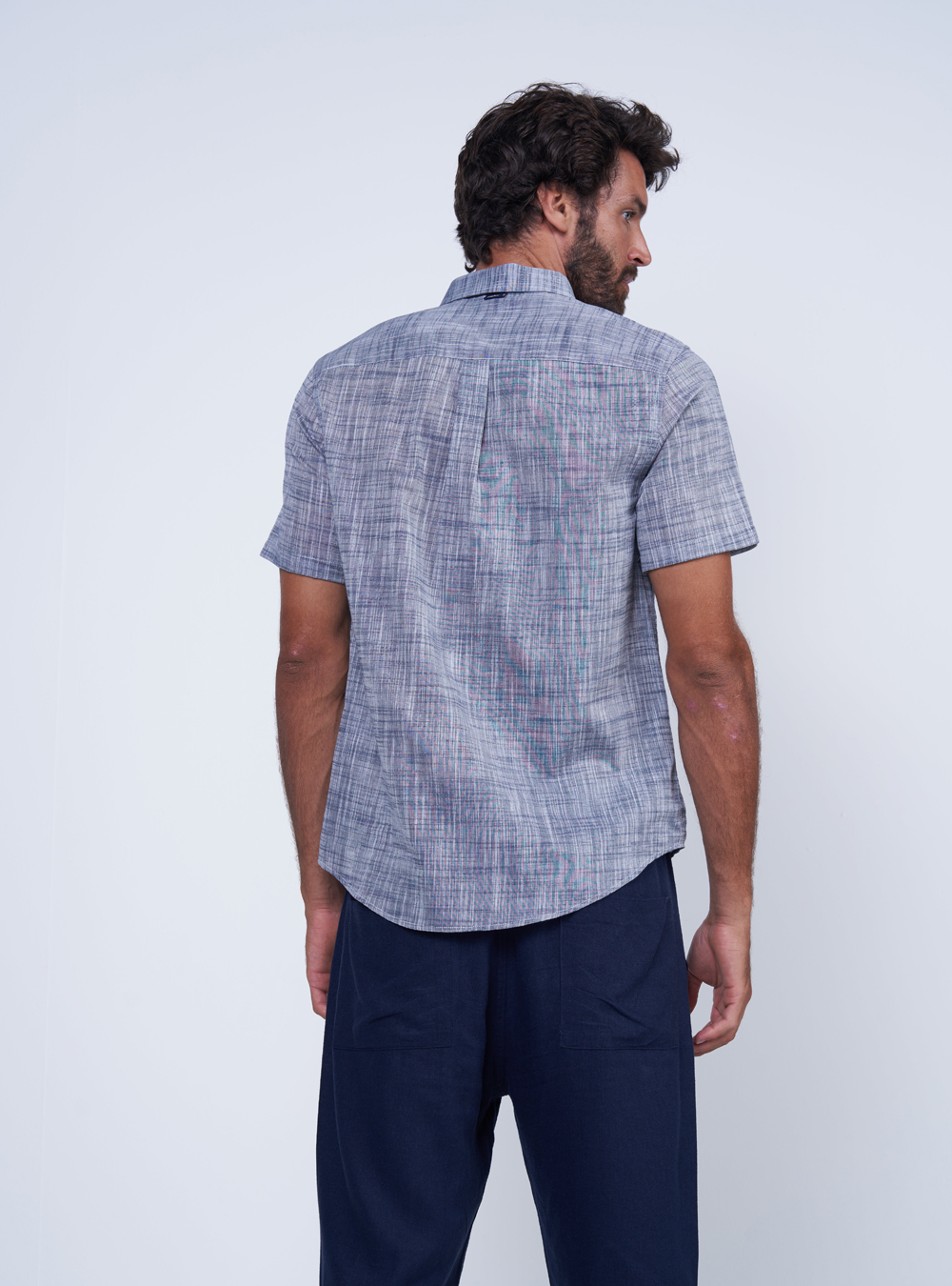 CAMISA RELAX XGG BRANCO/MARINHO
