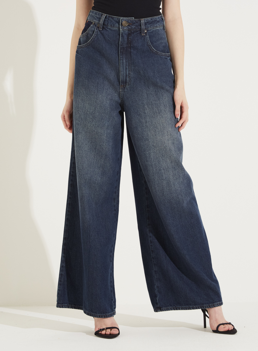 CALÇA JEANS BAGGY 38 INDIGO