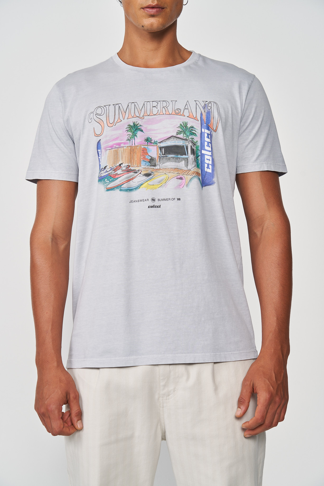 CAMISETA ESTAMPADA M CINZA FLINT GRAY