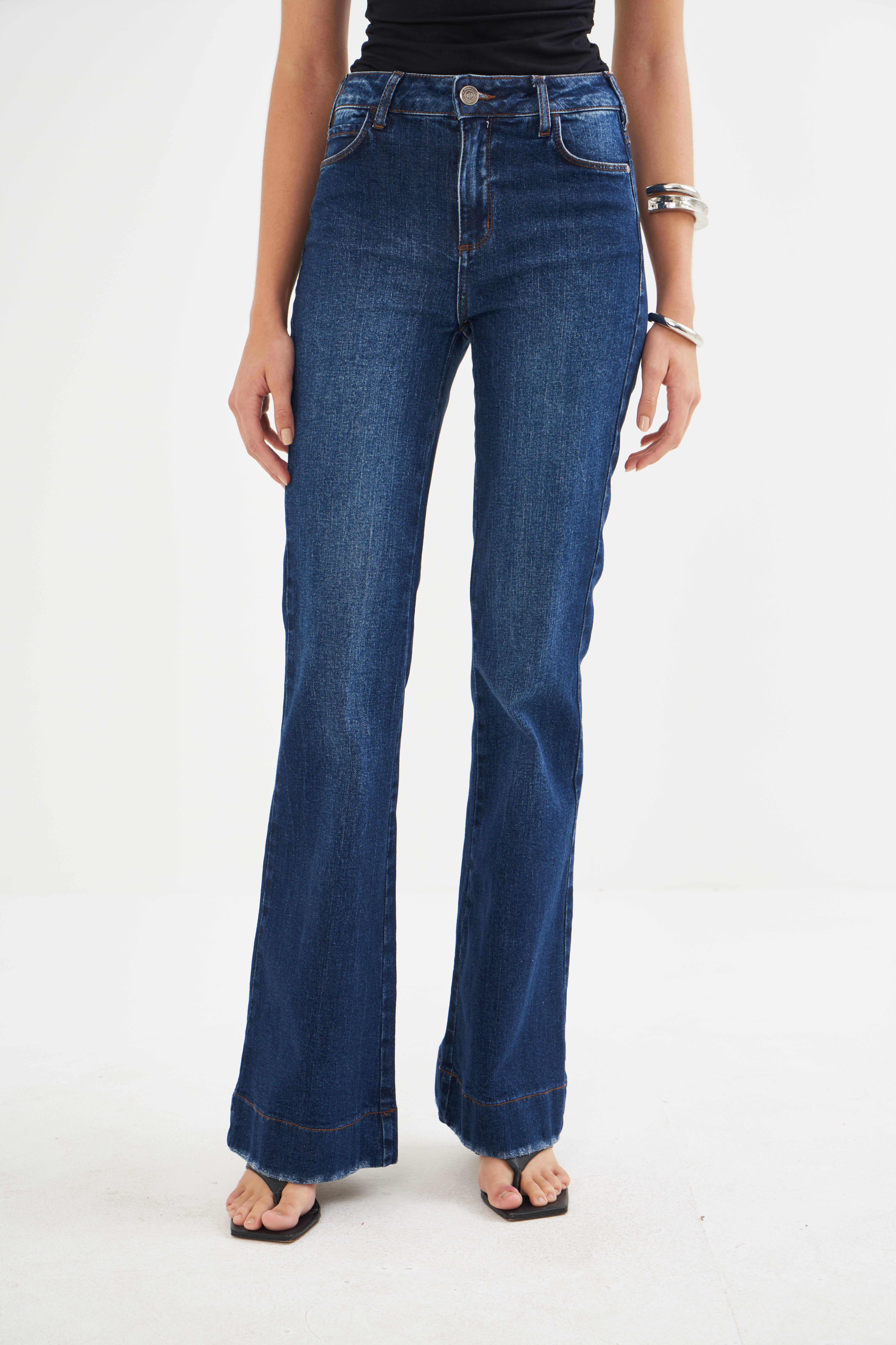CALÇA JEANS BIA FLARE 46 INDIGO