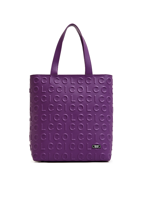 BOLSA FEM COLCCI SHOP BAG ALTO RELEVO U ROXO INDEX