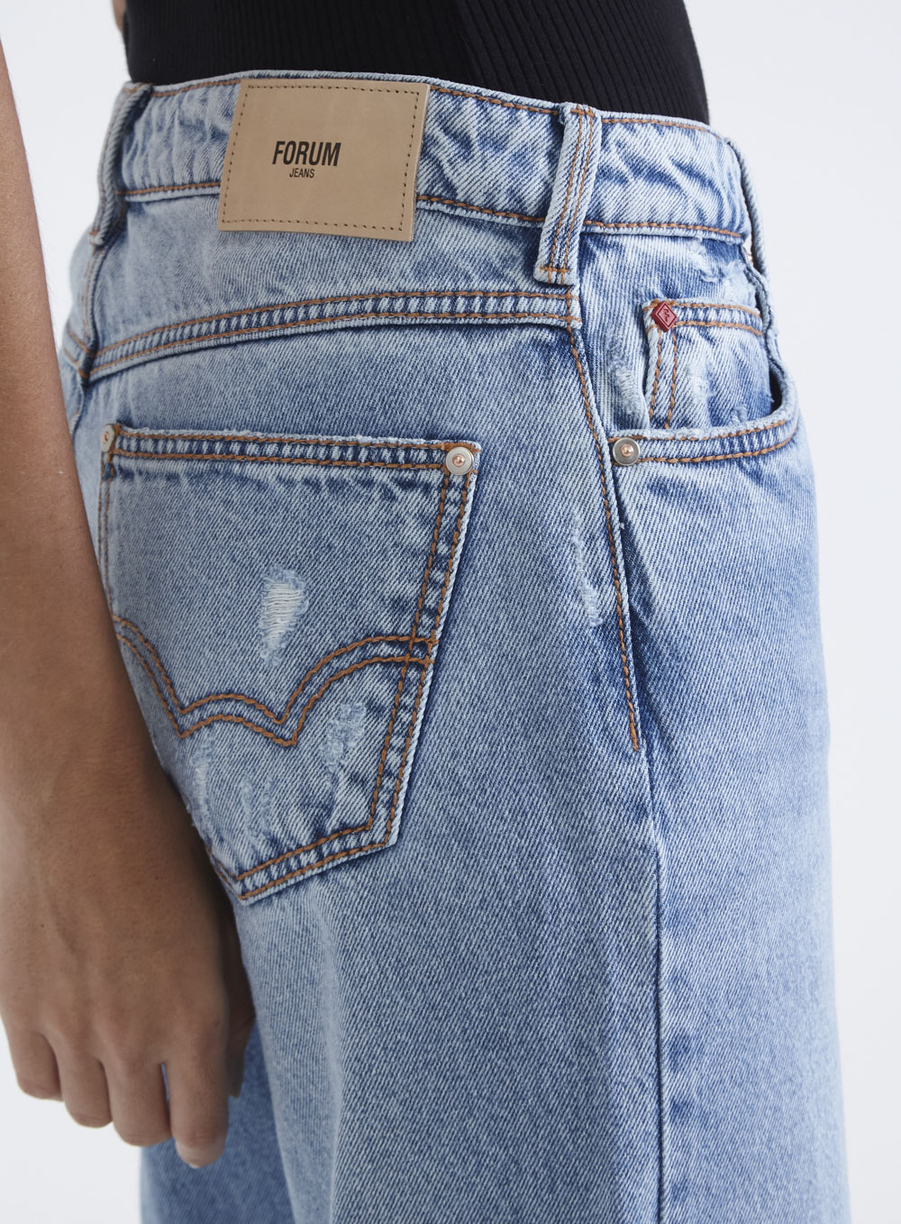 CALÇA JEANS RAQUEL WIDE LEG 42 INDIGO