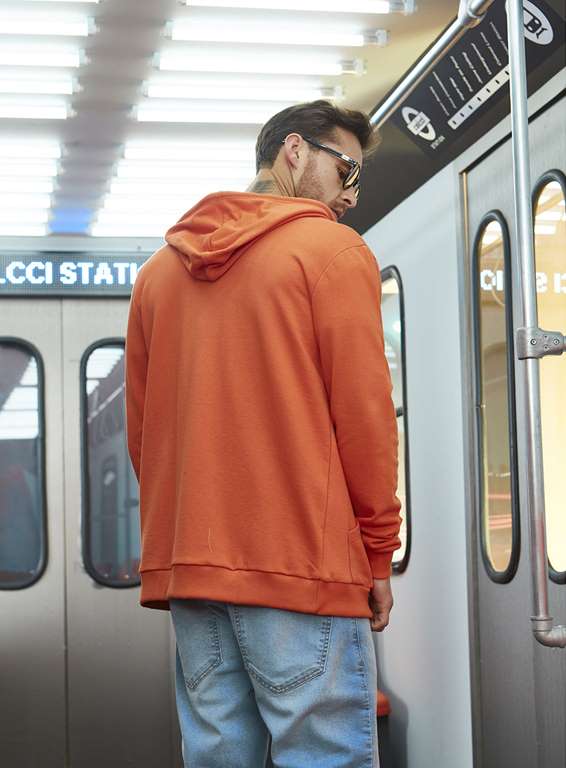 JAQUETA MOLETOM G LARANJA CAMPANA