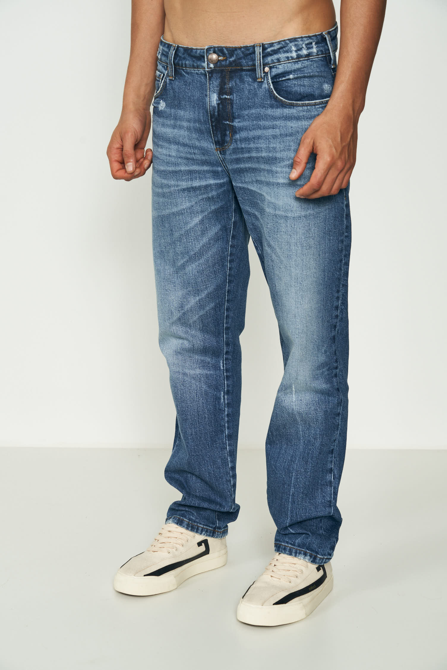 CALÇA JEANS RETA NOVA 44 INDIGO