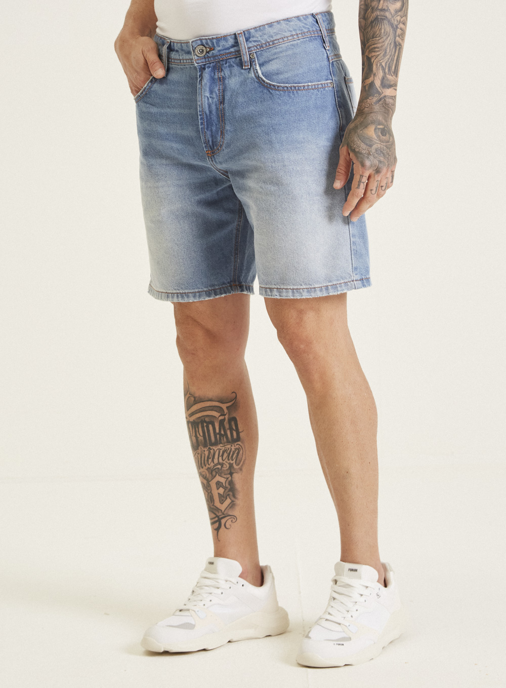 BERMUDA JEANS DOM 42 INDIGO