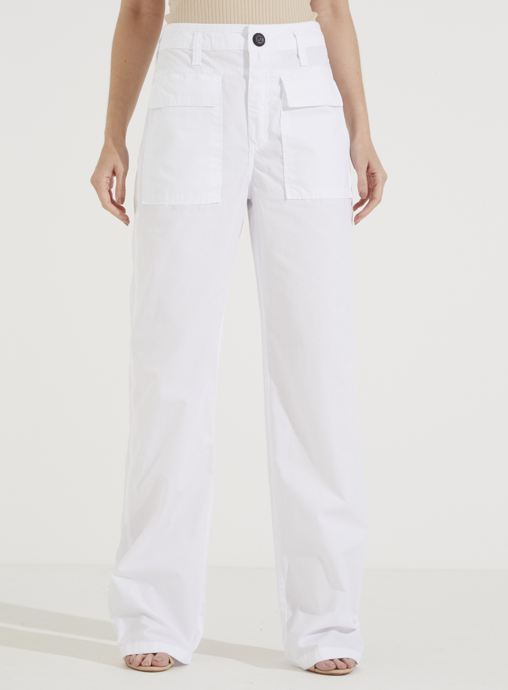 CALÇA SARJA BELLA 38 BRANCO