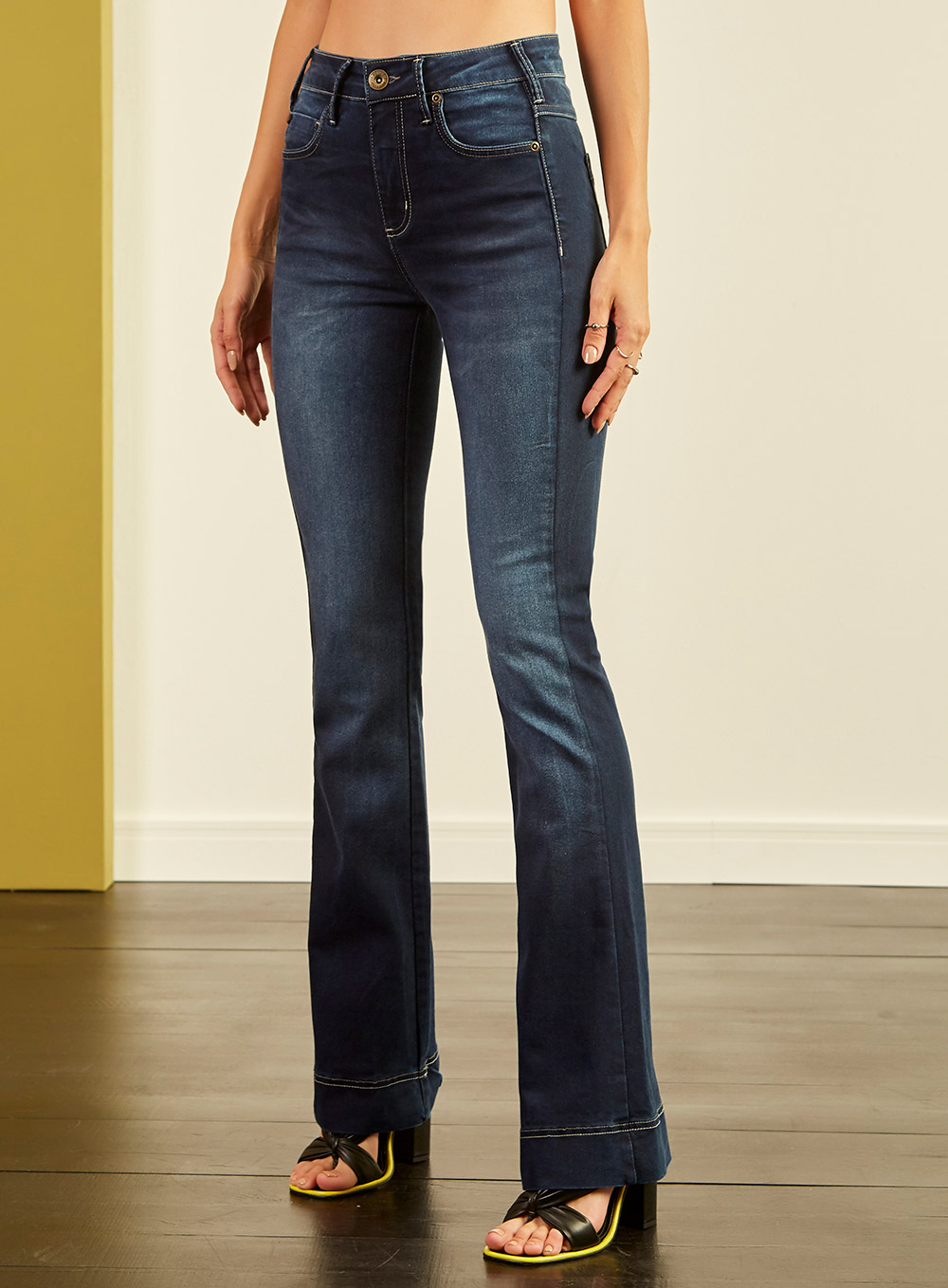 CALÇA JEANS BOOT CUT 42 INDIGO